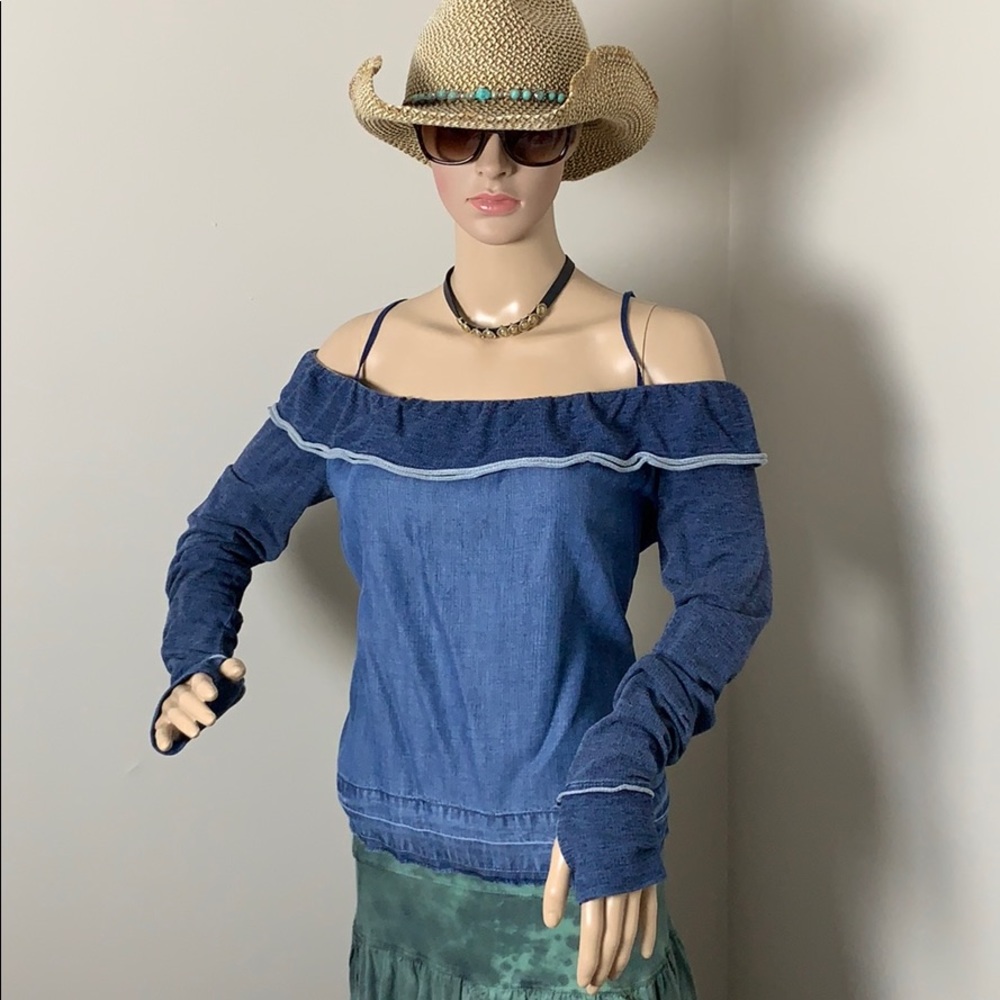 HOST PICK! Cloth and Stone by Anthro denim Top - Picture 3 of 6